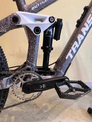 Used Transition Bottlerocket Single Crown 2025 2025 Mountainbike, Light Gray, 27.5 — image 5 of 10
