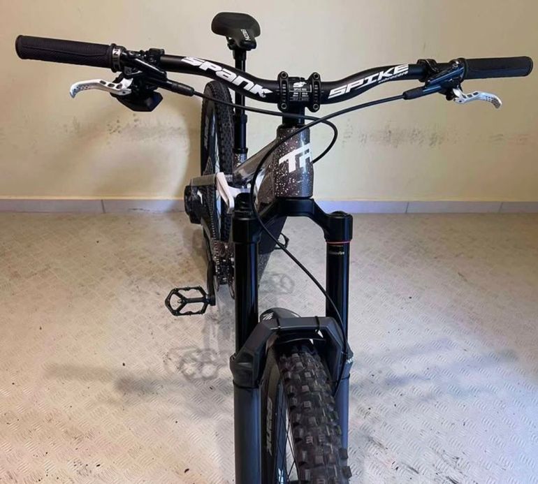 Used Transition Bottlerocket Single Crown 2025 2025 Mountainbike, Light Gray, 27.5 — image 2 of 10