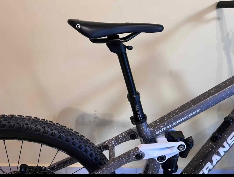 Used Transition Bottlerocket Single Crown 2025 2025 Mountainbike, Light Gray, 27.5 — image 3 of 10