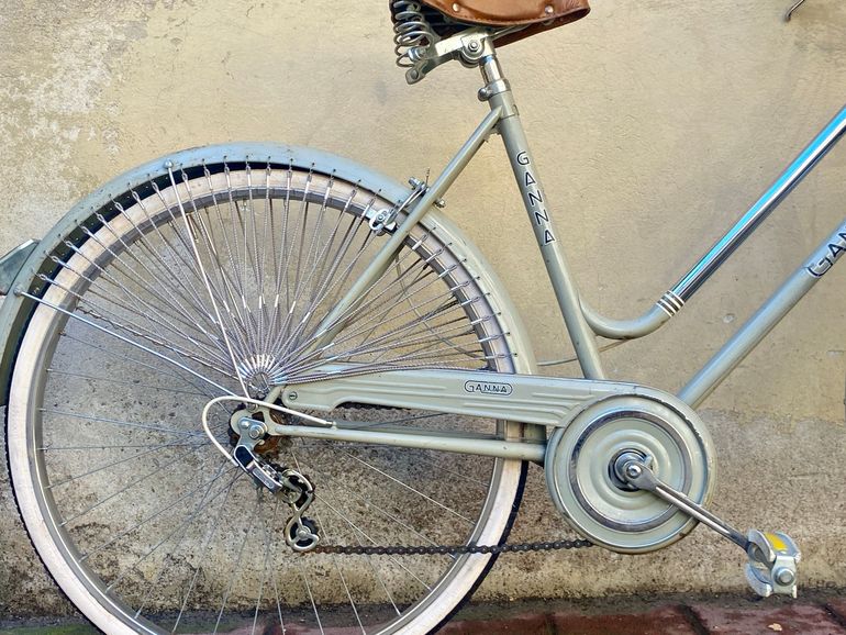 Used Ganna Italian handmade Sportstourer ‘70s Vintage 1975 Urban, Light Gray — image 2 of 20