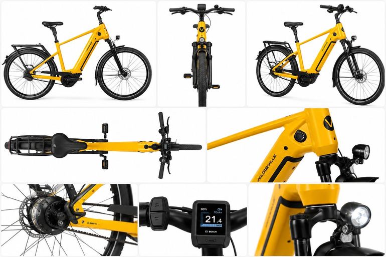 Used VELO DE VILLE SEB 990 PRO – Bosch CX – 800 Wh – Enviolo AUTOMATiQ – Gates 2025 Urban, Orange — image 8 of 8