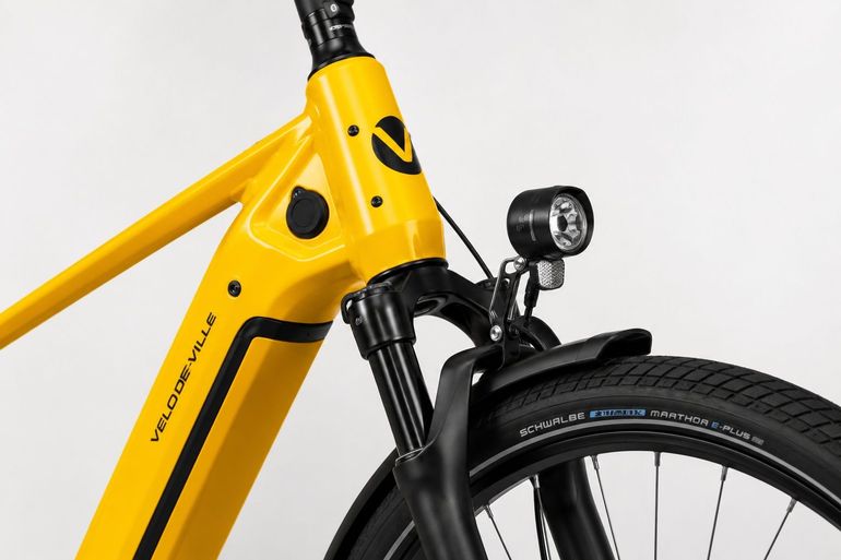 Used VELO DE VILLE SEB 990 PRO – Bosch CX – 800 Wh – Enviolo AUTOMATiQ – Gates 2025 Urban, Orange — image 6 of 8