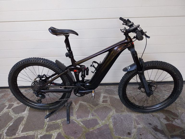 Used Giant Reign E+ 2 2023 2023 Mountainbike, Purple, 27.5 — image 2 of 9