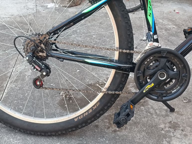 Gebrauchtes Girardengo Custom Shimano Tourney 2023 Mountainbike, Grün — Bild 3 von 6
