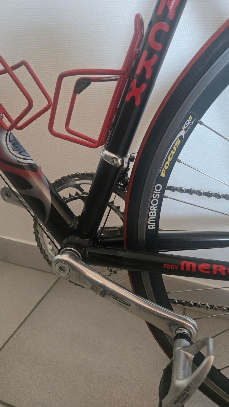 Used Eddy Merckx Team SC - Campagnolo Record 2003 Road & Gravel, Red — image 13 of 16