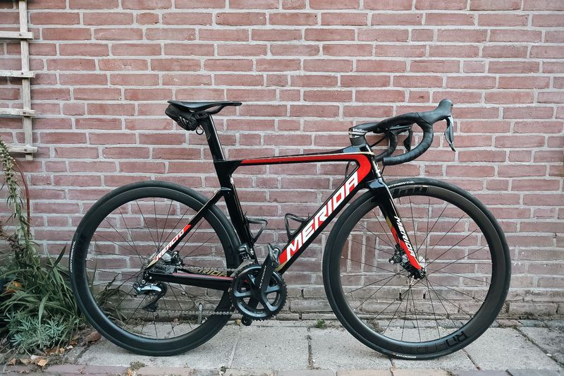 Used Merida Frame Was Een Nieuw Frame Van De Bahrein Merida Ploeg 2020 Road & Gravel