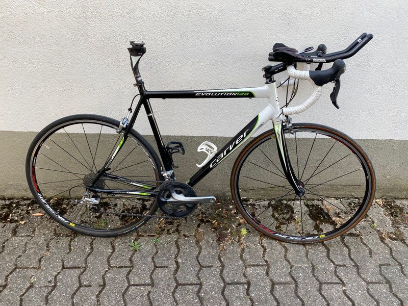 Used Carver EVOLUTION 120 RH58 Shimano Ultegra Profile Design Auflieger + Zubehör 2011 Road & Gravel
