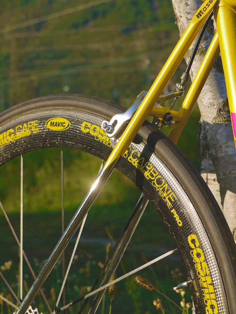 Used Francesco Moser Custom Campagnolo Veloce 1990 Road & Gravel, Orange — image 5 of 7