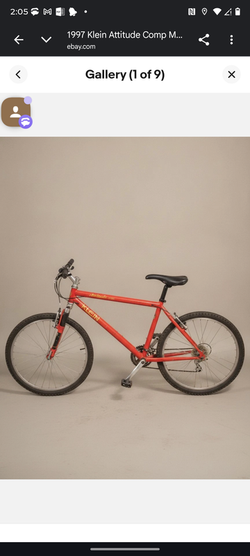 Used Klein Attitude Comp 1997 Mountainbike, Orange — image 1 of 5