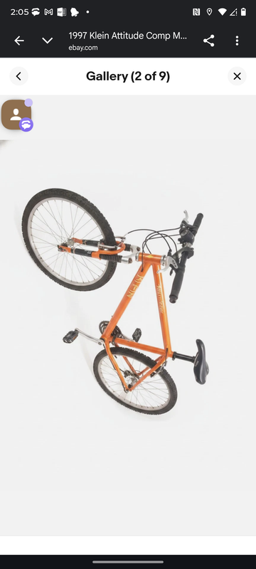Used Klein Attitude Comp 1997 Mountainbike, Orange — image 2 of 5
