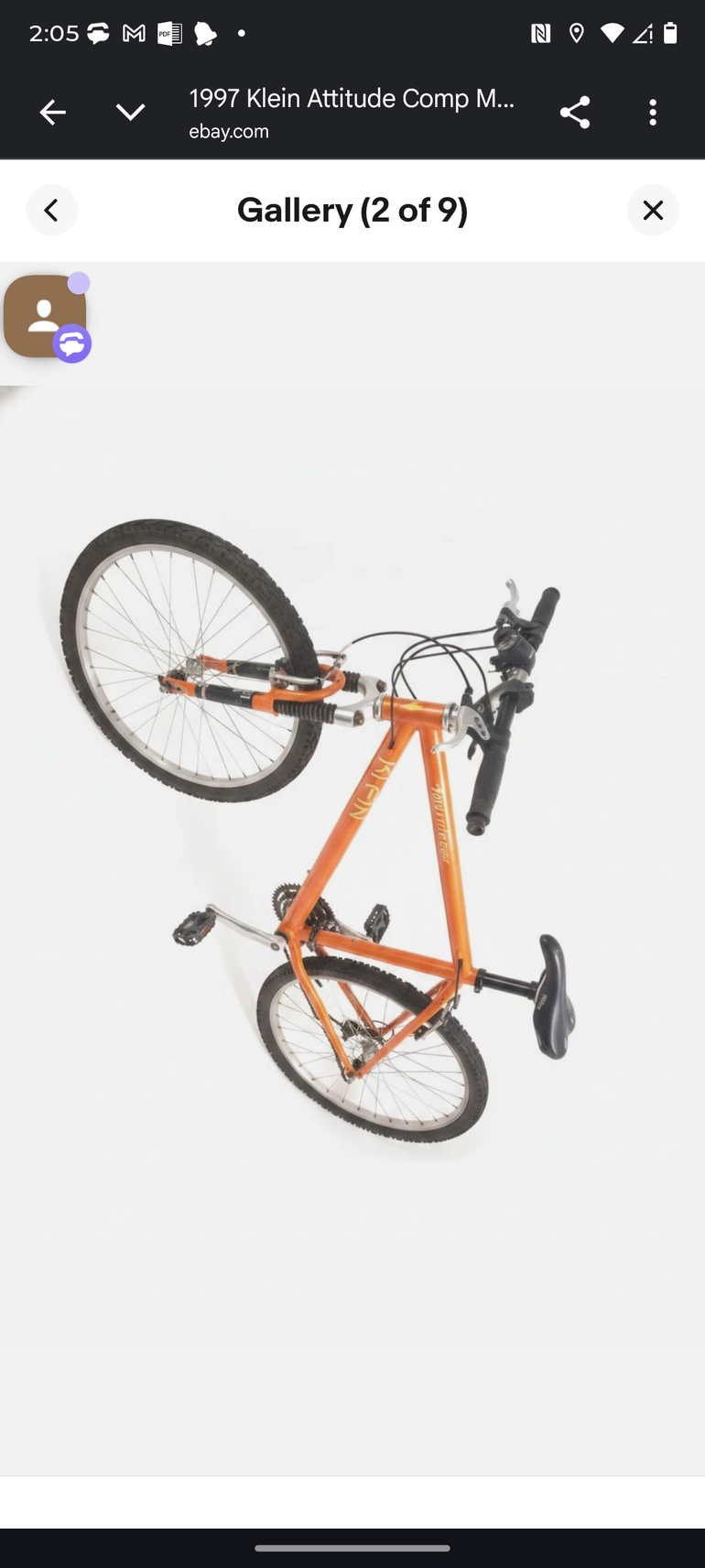 Used Klein Attitude Comp 1997 Mountainbike, Orange — image 2 of 5