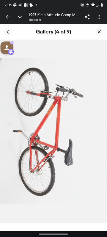 Used Klein Attitude Comp 1997 Mountainbike, Orange — image 4 of 5
