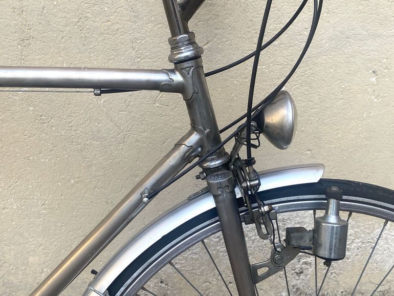 Used Frera Italian Steel ‘60s Retromod 1975 Urban, Light Gray — image 4 of 14