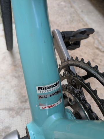 Bianchi Via Nirone 7 Alu-carbon Campagnolo Veloce 2008 Road & Gravel d'occasion — image 4 sur 13