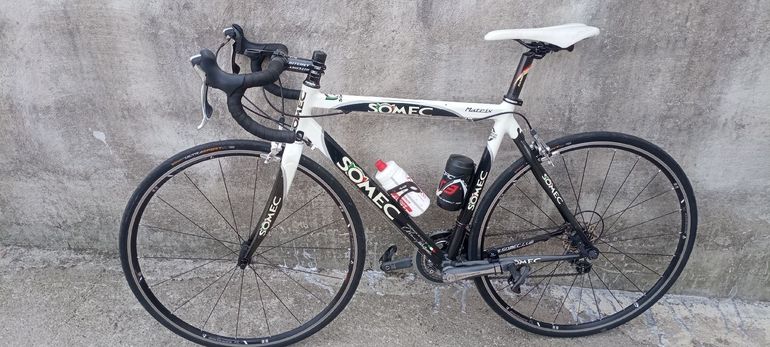 Used Somec Custom Shimano Dura Ace 2004 Road & Gravel, White — image 2 of 3