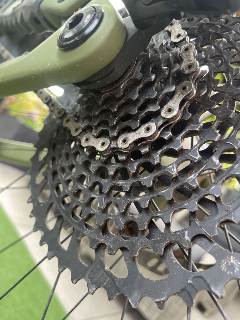 Cube Stereo ONE55 C:62 TM 29 2023 Mountainbike usato, Verde — immagine 17 di 17