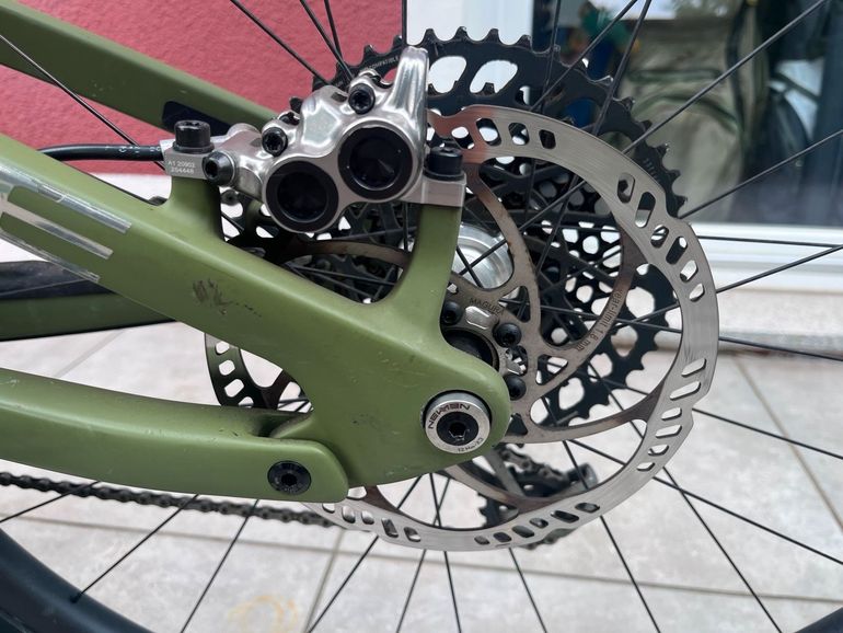 Cube Stereo ONE55 C:62 TM 29 2023 Mountainbike usato, Verde — immagine 4 di 17