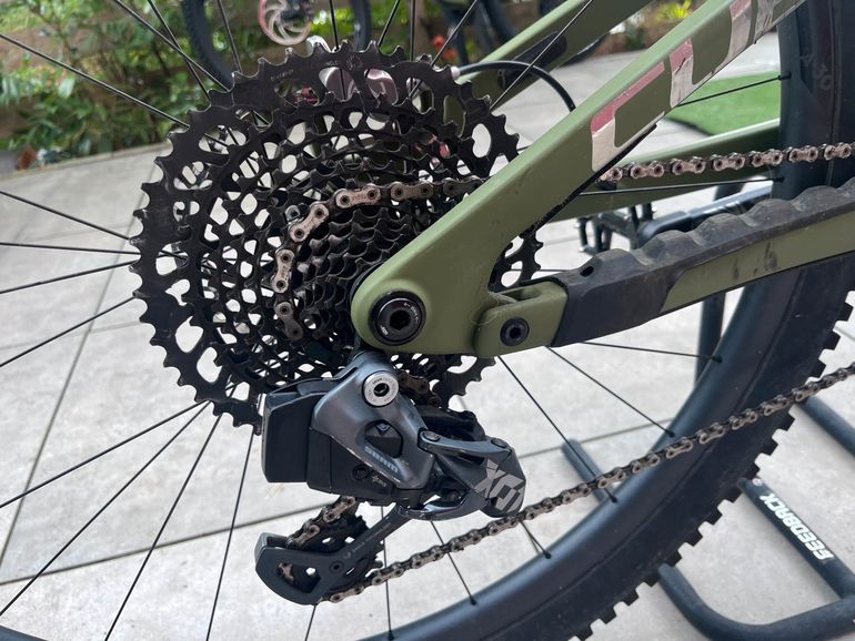 Cube Stereo ONE55 C:62 TM 29 2023 Mountainbike usato, Verde — immagine 5 di 17