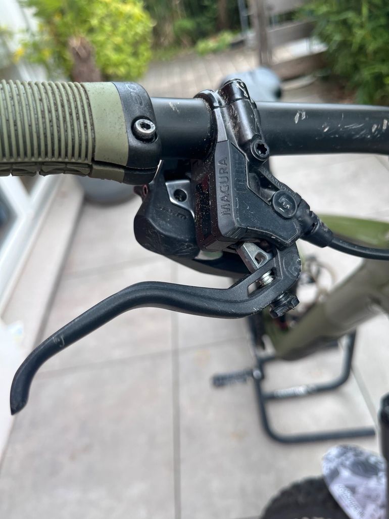 Cube Stereo ONE55 C:62 TM 29 2023 Mountainbike usato, Verde — immagine 9 di 17