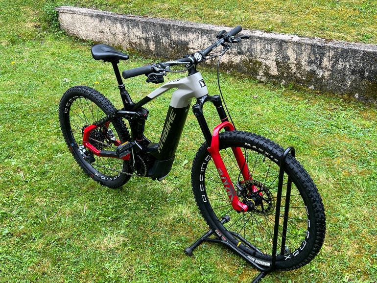 Used Haibike AllMtn CF SE 2022 2022 Mountainbike, Light Gray, 29 — image 4 of 10