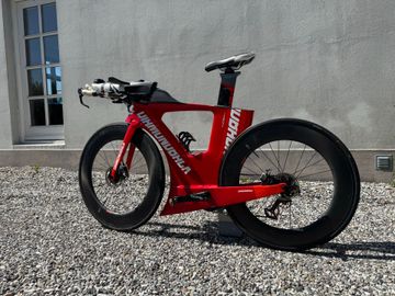Used Diamondback Andean SRAM Red eTap triatlon 2019 Road & Gravel, Red — image 3 of 12