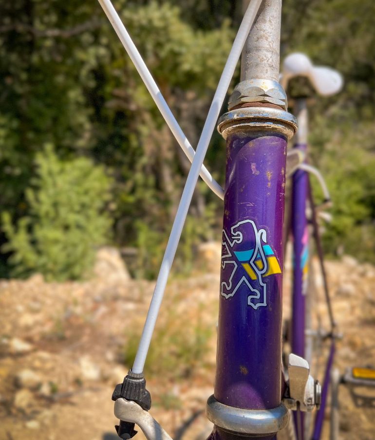 Gebrauchtes Peugeot Velo Simplex Vintage 1990 1990 Road & Gravel, Violett — Bild 6 von 9