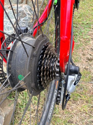 Tweedehands E-Vision VTT électrique E-Vision 27, 5” – RockShox – Bafang 250W – Shimano Altus – Hardtail 2021 Mountainbike — afbeelding 6 van 20