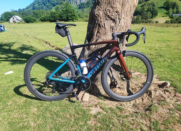 Gebrauchtes Specialized Tarmac SL7 Expert 2021 Frameset 2021 Road & Gravel, Blau — Bild 1 von 7
