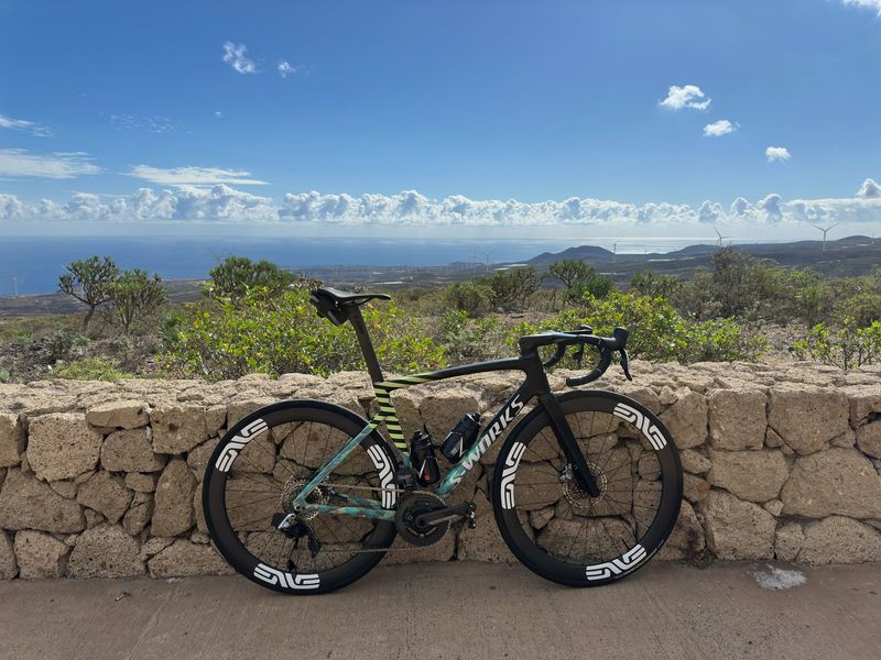 Used Specialized S-WORKS TARMAC SL7 - Carbon Rahmenset - 2022 - Carbon / Lagoon Blue / Limestone Frameset 2022 Road & Gravel