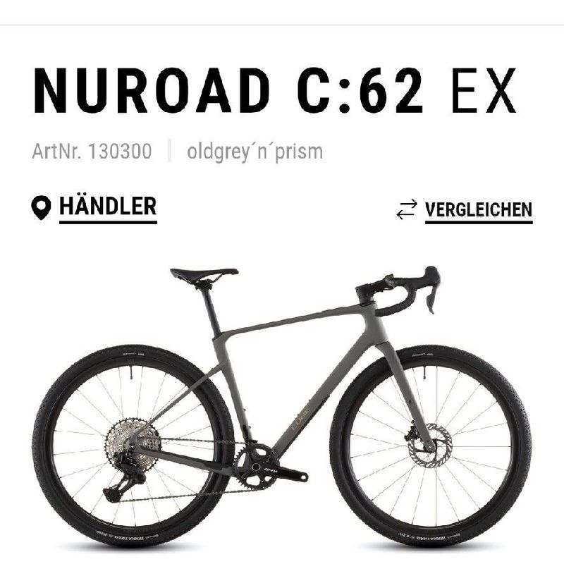 Used CUBE NUROAD C:62, EX 2026 2026 Road & Gravel