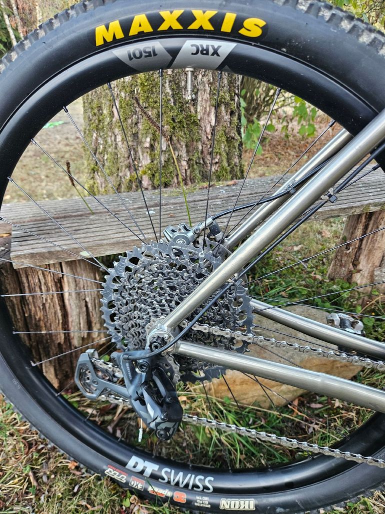 Gebrauchtes Sauvage Custom SRAM X01 Eagle 2022 Mountainbike, Hellgrau — Bild 3 von 11