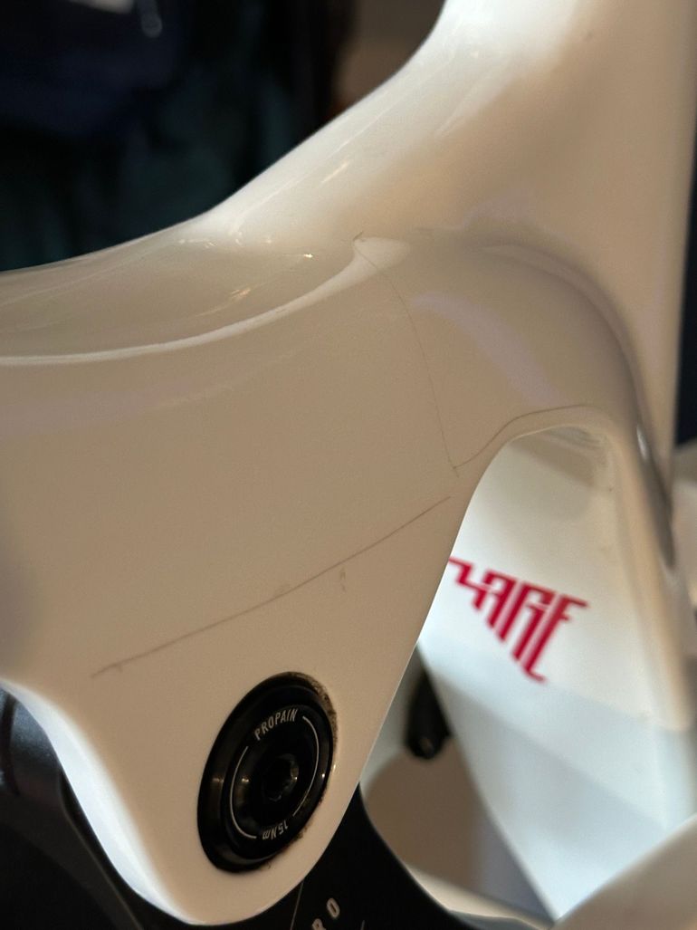 Used Propain Rage Frameset 2024 Mountainbike, White — image 7 of 14