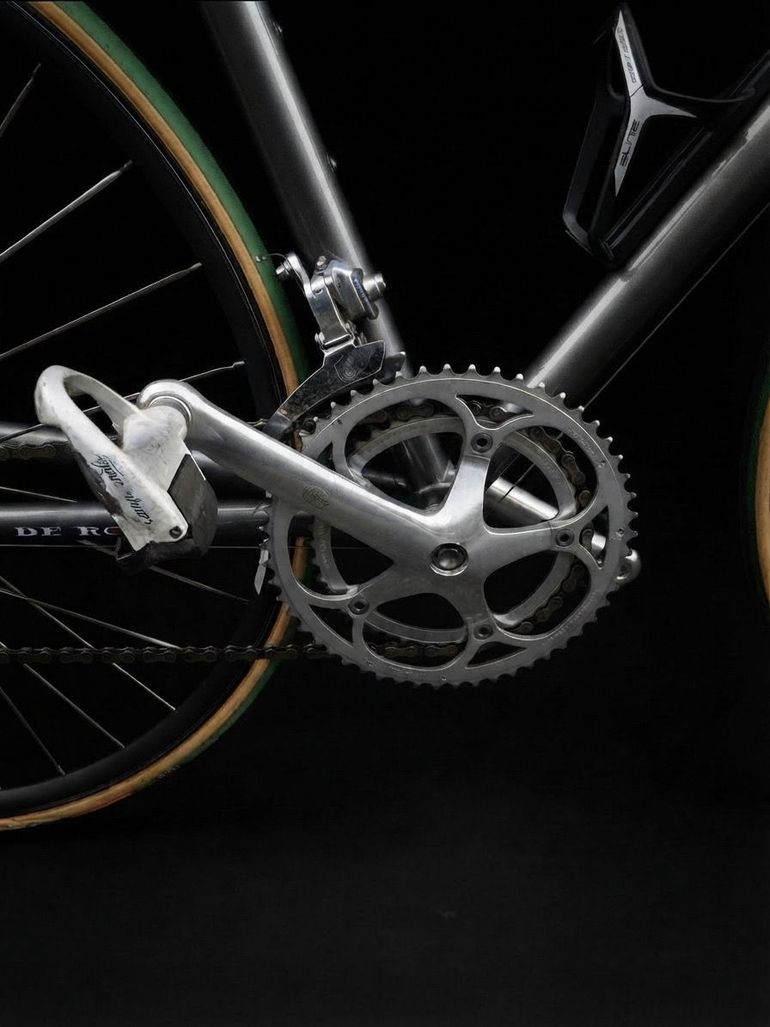 Used De Rosa Custom Campagnolo Record 1994 Road & Gravel, Light Gray — image 6 of 6