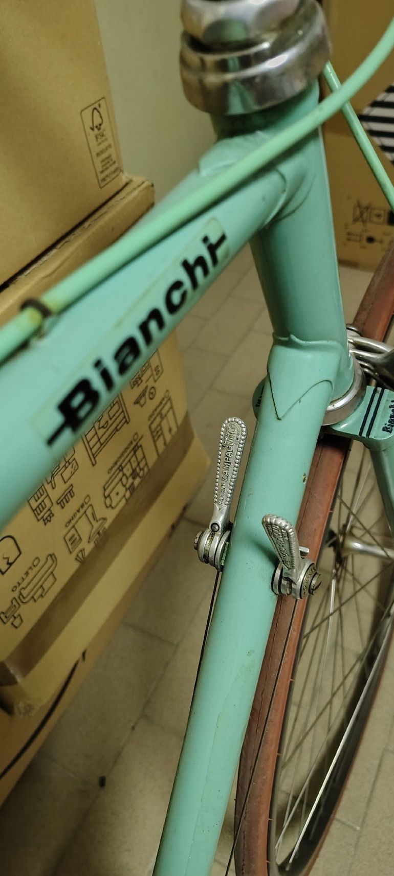 Tweedehands Bianchi city bike vintage Campagnolo 1980 Urban — afbeelding 20 van 27