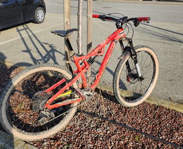 ROCKRIDER XC 100 S0 2022 Mountainbike usato, Rosso — immagine 4 di 5