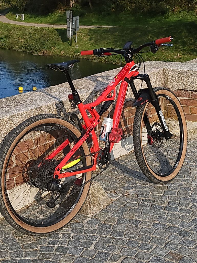 ROCKRIDER XC 100 S0 2022 Mountainbike usato, Rosso — immagine 2 di 5