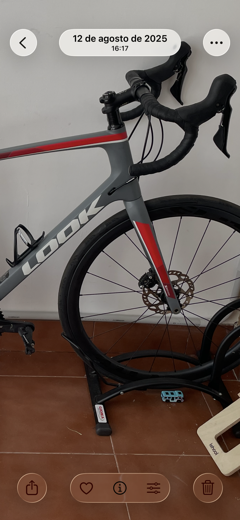 Used Look 765 OPTIMUM DISC 2020 2020 Road & Gravel, Light Gray — image 4 of 5