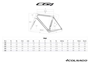 Used Colnago C64 Custom Frameset 2023 Road & Gravel, Blue — image 3 of 12