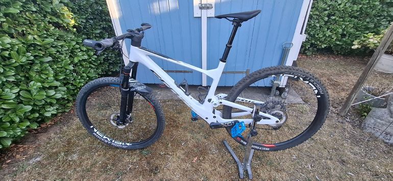 Gebrauchtes Scott Spark SRAM XX1 Eagle AXS 2022 Mountainbike, Weiß — Bild 12 von 12