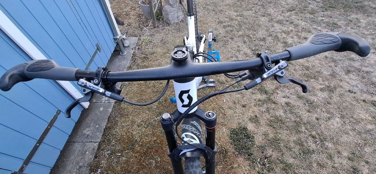 Gebrauchtes Scott Spark SRAM XX1 Eagle AXS 2022 Mountainbike, Weiß — Bild 8 von 12