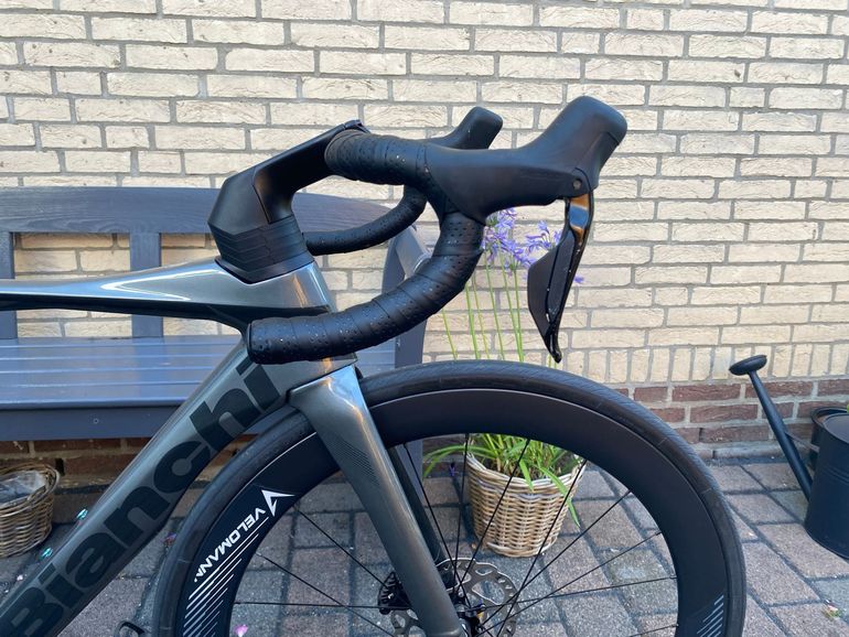 Gebrauchtes Bianchi Oltre Comp 105 Di2 2023 2023 Road & Gravel, Hellgrau — Bild 7 von 8