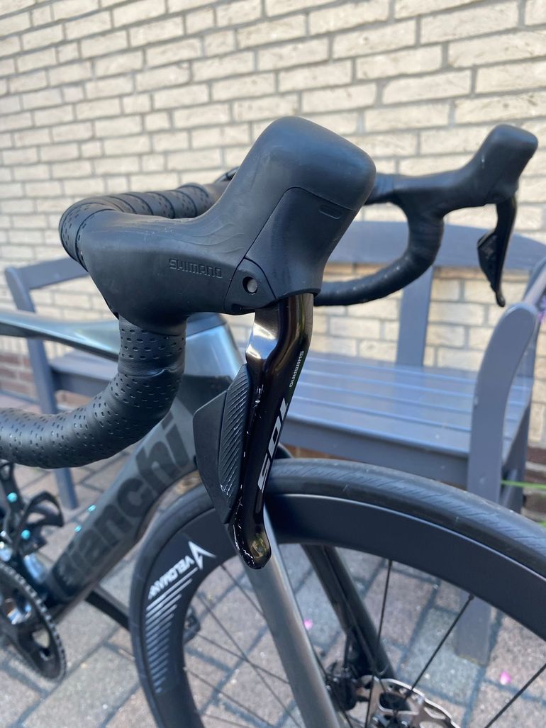 Gebrauchtes Bianchi Oltre Comp 105 Di2 2023 2023 Road & Gravel, Hellgrau — Bild 6 von 8
