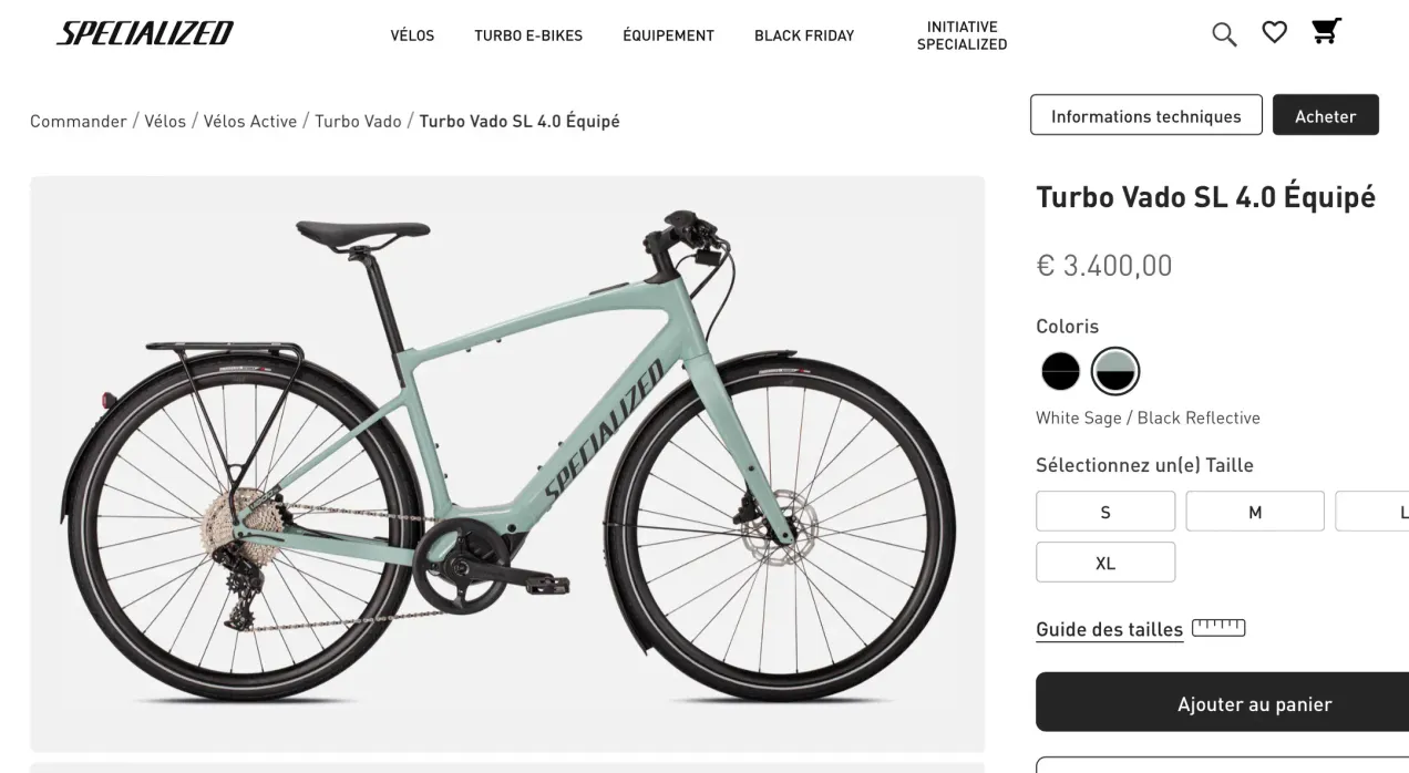 Specialized guide des discount tailles