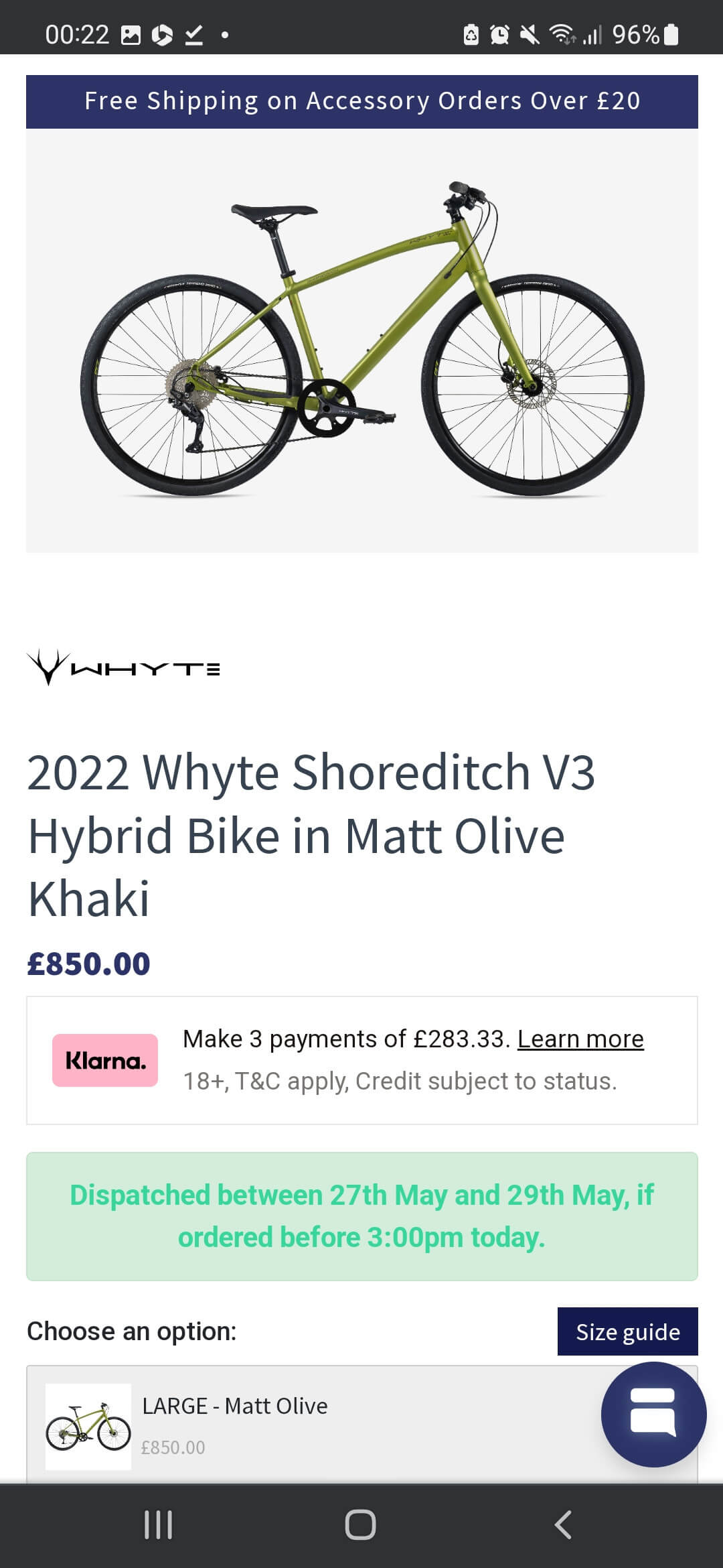 Whyte shoreditch best sale