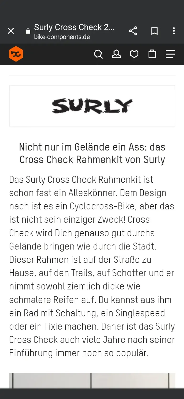 Used Surly Cross-Check 2023 Road & Gravel, Green — image 9 of 11
