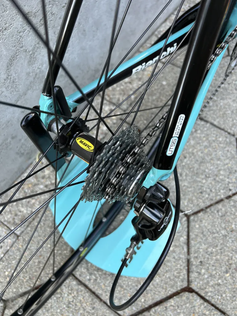 Bianchi Sempre Pro Carbon Campagnolo Veloce Mavic Size 57 Good