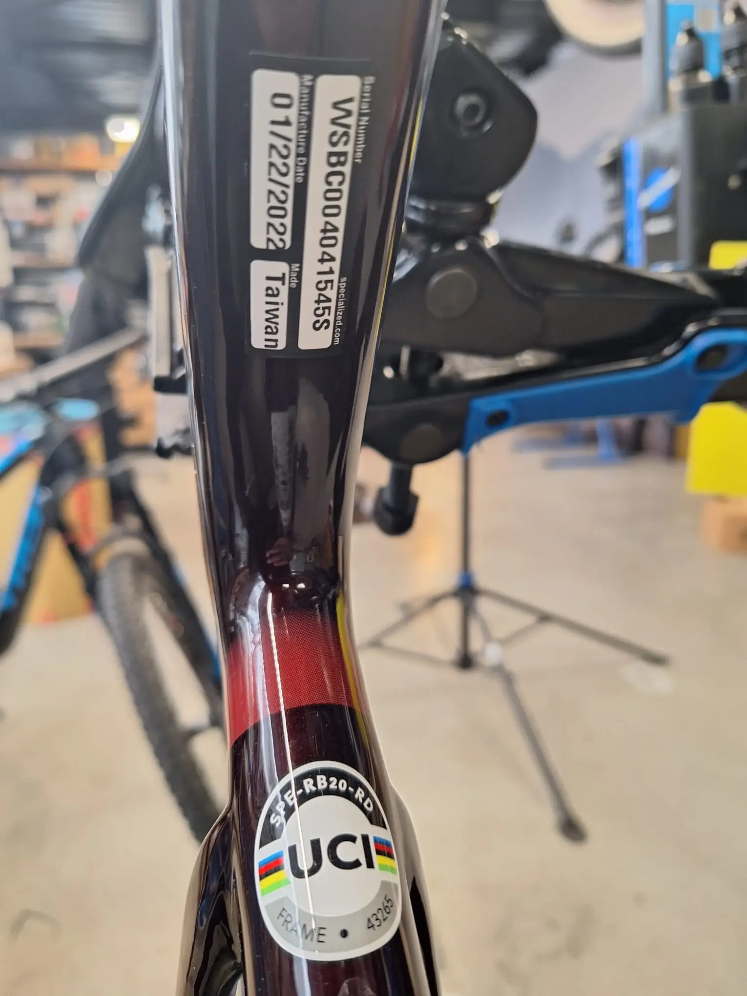 Specialized roubaix store serial number