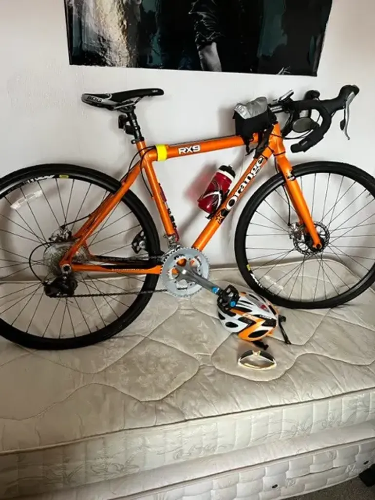 Orange store gravel bike