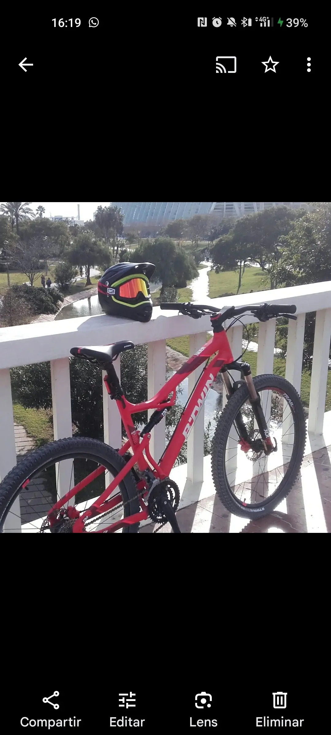 Rockrider st 540 s online full suspension mountain bike