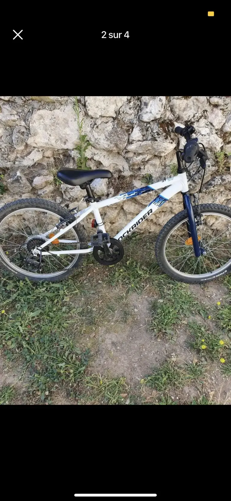 B’TWIN 20 Inch Kids Mountain bike Rockrider ST 120 6-9 Years old used ...